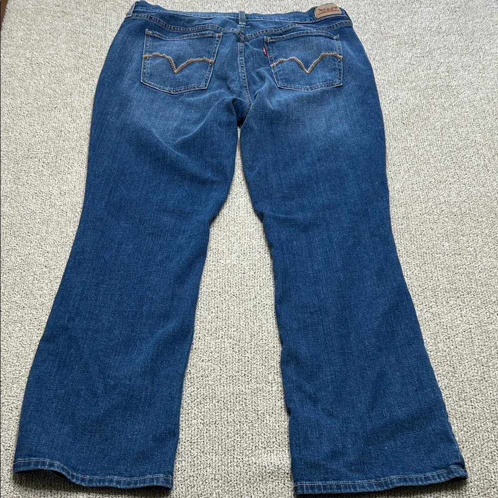 Levi's 515 Boot Cut Blue Jeans Size 14S - Picture 9 of 9